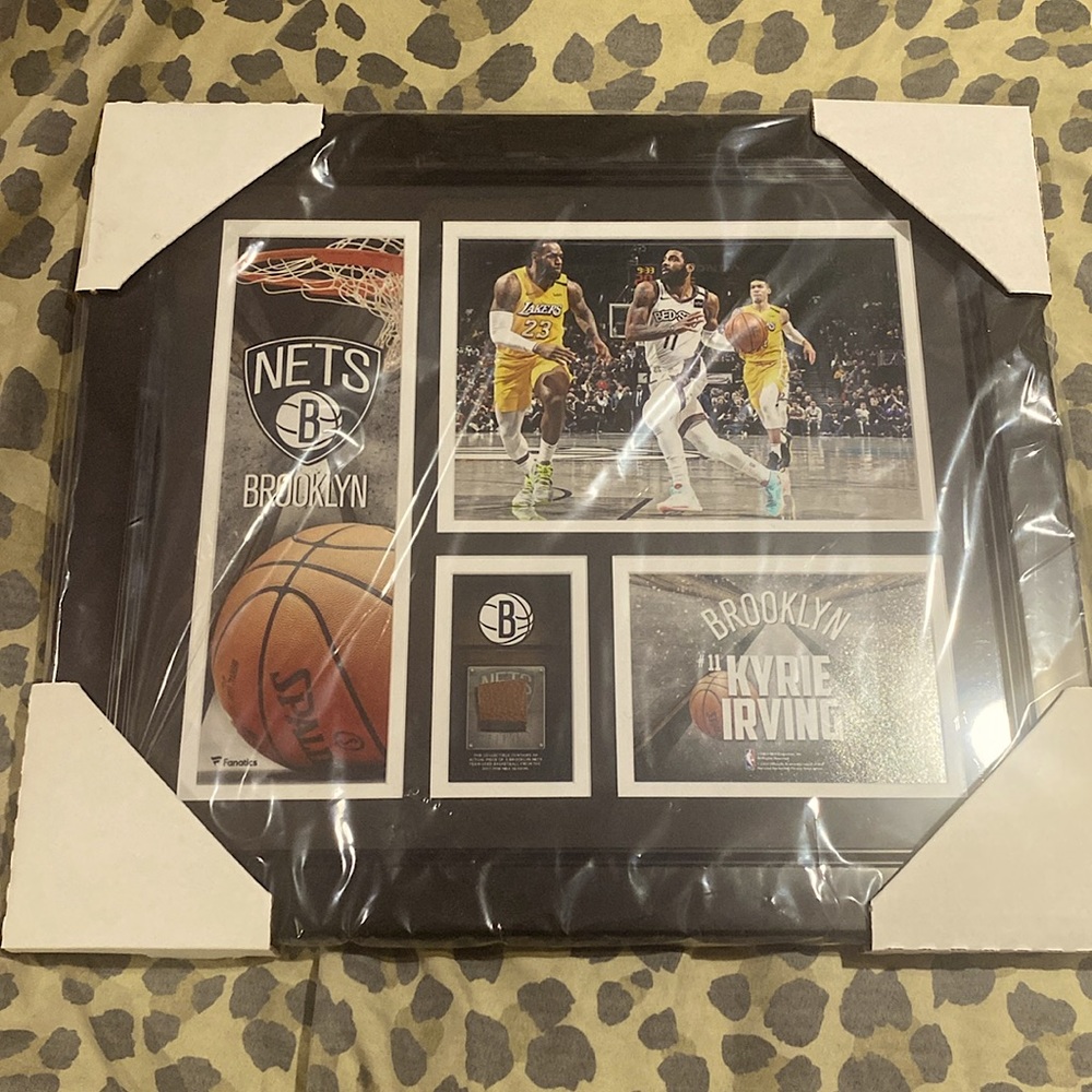 Authentic Kyrie Irving Framed (Brooklyn Nets) Collage